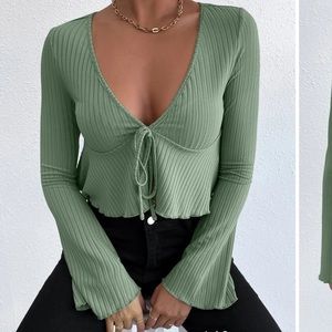 Shein Flared Sleeve long sleeve top (size xs)